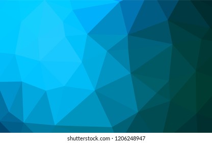 Light BLUE vector low poly layout. Modern geometrical abstract illustration with gradient. A completely new design for your business.