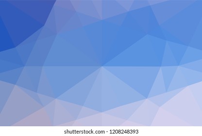Light BLUE vector low poly cover. Shining colored illustration in a Brand new style. The completely new template can be used for your brand book.