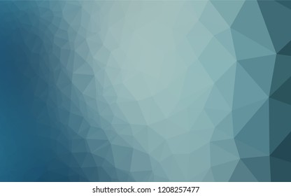 Light BLUE vector low poly layout. Colorful abstract illustration with gradient. The elegant pattern can be used as part of a brand book.
