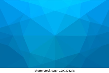 Light BLUE vector low poly layout. Geometric illustration in Origami style with gradient.  A new texture for your design.