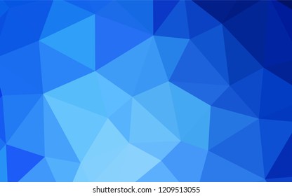 Light BLUE vector low poly cover. Creative geometric illustration in Origami style with gradient. Brand new design for your business.