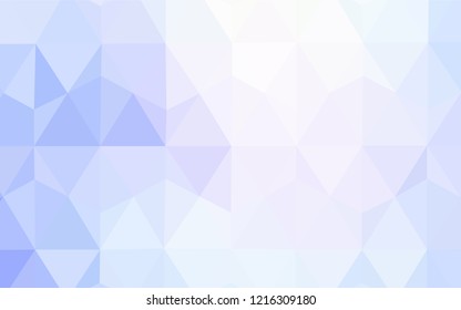 Light BLUE vector low poly cover. A sample with polygonal shapes. Polygonal design for your web site.