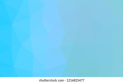 Light BLUE vector low poly cover. Glitter abstract illustration with an elegant design. Brand new style for your business design.