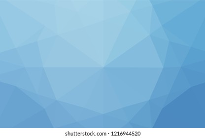 Light BLUE vector low poly cover. Colorful abstract illustration with gradient. The template can be used as a background for cell phones.