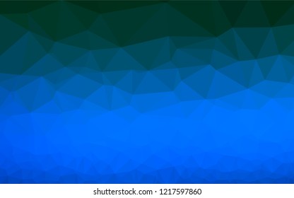 Light BLUE vector low poly texture. An elegant bright illustration with gradient. The best triangular design for your business.