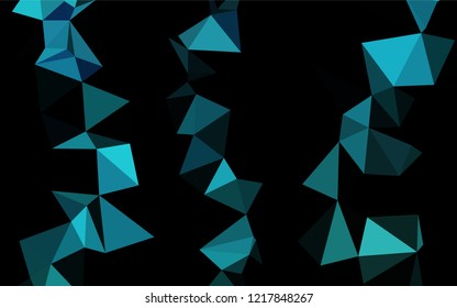 Light BLUE vector low poly cover. Colorful abstract illustration with gradient. The completely new template can be used for your brand book.