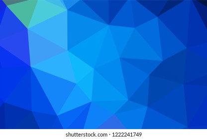 Light BLUE vector low poly texture. Glitter abstract illustration with an elegant triangles. Brand new style for your business design.