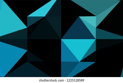 Light BLUE vector low poly layout. Creative illustration in halftone style with gradient. Brand new style for your business design.