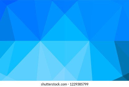 Light BLUE vector low poly layout. A vague abstract illustration with gradient. A new texture for your design.