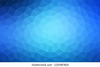 Light BLUE vector low poly texture. Colorful illustration in abstract style with triangles. A new texture for your web site.