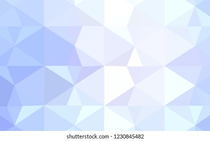 Light BLUE vector low poly layout. Polygonal abstract illustration with gradient. Polygonal design for your web site.