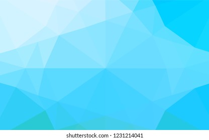 Light BLUE vector low poly layout. Shining colored illustration in a Brand new style. The completely new template can be used for your brand book.