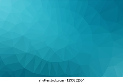 Light BLUE vector low poly texture. Creative geometric illustration in Origami style with gradient. The textured pattern can be used for background.