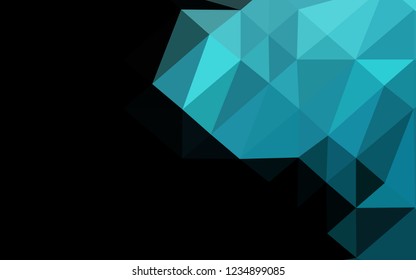 Light BLUE vector low poly texture. A vague abstract illustration with gradient. Brand new style for your business design.