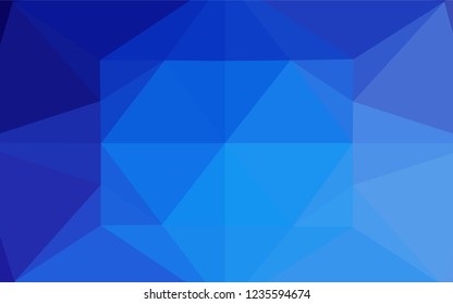 Light BLUE vector low poly texture. Brand new colored illustration in blurry style with gradient. A new texture for your design.