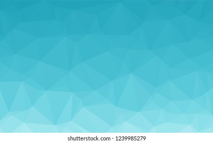Light BLUE vector low poly layout. Colorful abstract illustration with gradient. The best triangular design for your business.
