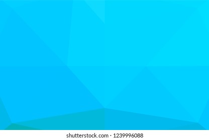 Light BLUE vector low poly texture. Triangular geometric sample with gradient.  The polygonal design can be used for your web site.