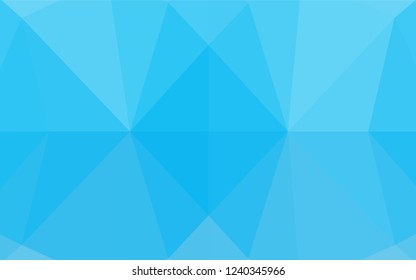 Light BLUE vector low poly texture. Colorful illustration in abstract style with gradient. The textured pattern can be used for background.