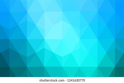 Light BLUE vector low poly cover. A completely new color illustration in a polygonal style. Template for cell phone's backgrounds.