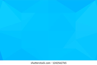 Light BLUE vector low poly cover. Geometric illustration in Origami style with gradient.  A completely new template for your business design.