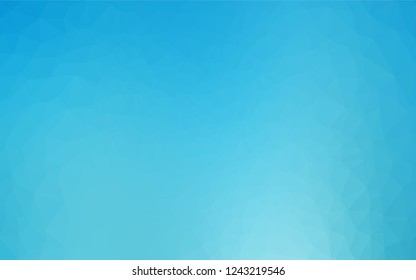 Light BLUE vector low poly layout. A completely new color illustration in a vague style. The best triangular design for your business.