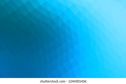 Light BLUE vector low poly cover. Colorful illustration in abstract style with gradient. The textured pattern can be used for background.