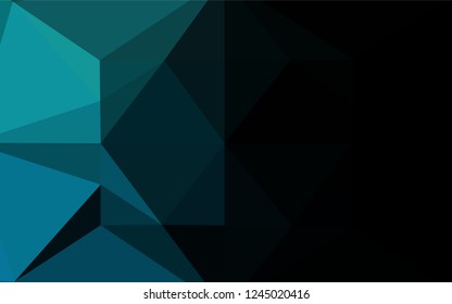 Light BLUE vector low poly layout. Brand new colored illustration in blurry style with gradient. The best triangular design for your business.