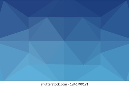 Light BLUE vector low poly texture. Colorful illustration in abstract style with gradient. Brand new style for your business design.