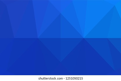 Light BLUE vector low poly layout. Creative illustration in halftone style with gradient. The template can be used as a background for cell phones.