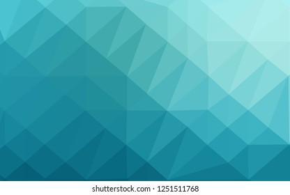 Light BLUE vector low poly layout. Geometric illustration in Origami style with gradient. Completely new template for your business design.
