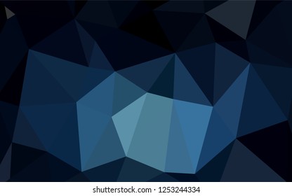 Light BLUE vector low poly layout. Triangular geometric sample with gradient.  The template for cell phone's backgrounds.