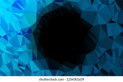 Light BLUE vector low poly texture. Glitter abstract illustration with an elegant design. The textured pattern can be used for background.
