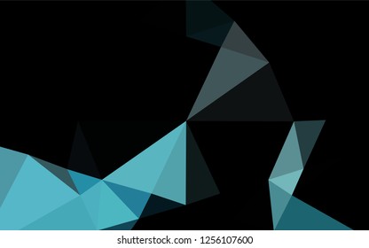 Light BLUE vector low poly layout. Creative illustration in halftone style with gradient. The completely new template can be used for your brand book.