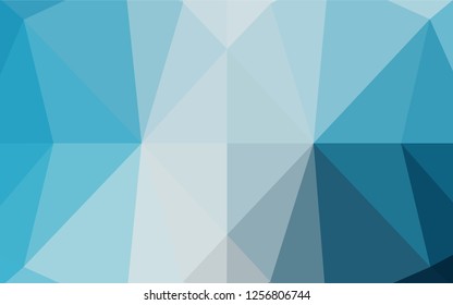 Light BLUE vector low poly texture. Creative illustration in halftone style with gradient. A new texture for your design.