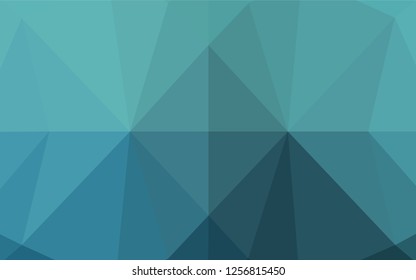 Light BLUE vector low poly cover. Glitter abstract illustration with an elegant design. A completely new template for your business design.
