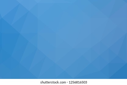 Light BLUE vector low poly layout. Colorful abstract illustration with gradient. New texture for your design.