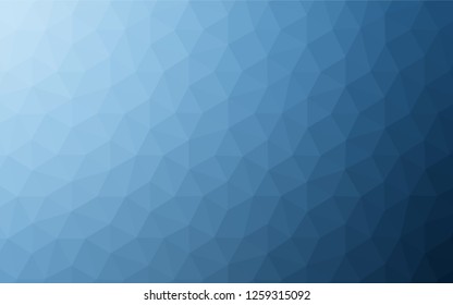 Light BLUE vector low poly layout. Elegant bright polygonal illustration with gradient. New template for your brand book.
