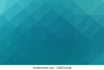 Light BLUE vector low poly layout. Geometric illustration in Origami style with gradient. Template for a cell phone background.