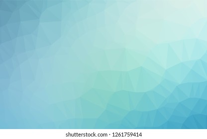 Light BLUE vector low poly layout. A vague abstract illustration with gradient. The completely new template can be used for your brand book.