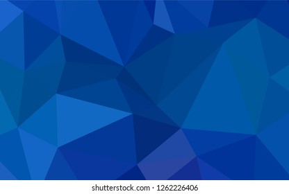 Light BLUE vector low poly layout. Shining colored illustration in a new style. That new template can be used for your brand book.