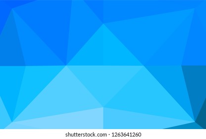 Light BLUE vector low poly texture. An elegant bright illustration with gradient. A completely new design for your business.