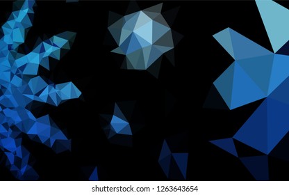 Light BLUE vector low poly texture. Creative geometric illustration in Origami style with gradient. Brand new design for your business.