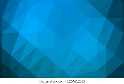 Light BLUE vector low poly cover. Colorful illustration in abstract style with gradient. Brand new design for your business.
