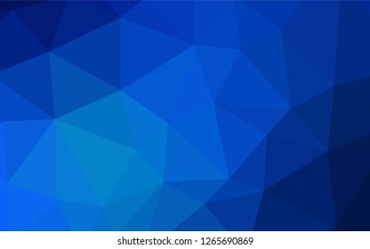 Light BLUE vector low poly layout. Polygonal abstract illustration with gradient. Completely new template for your banner.