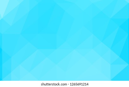 Light BLUE vector low poly layout. A vague abstract illustration with gradient. Completely new template for your business design.