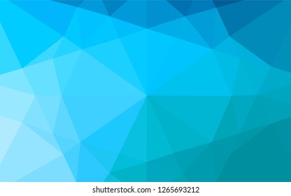 Light BLUE vector low poly cover. Glitter abstract illustration with an elegant design. A new texture for your design.