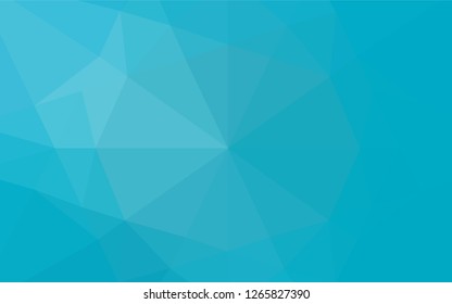 Light BLUE vector low poly texture. Shining illustration, which consist of triangles. The elegant pattern can be used as part of a brand book.