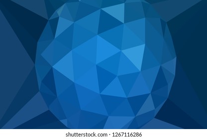 Light BLUE vector low poly layout with a diamond. Illustration in Origami style with gradient. A new texture for your web site.