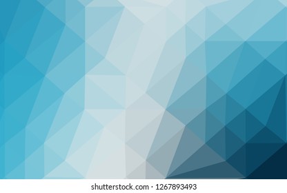 Light BLUE vector low poly layout. Geometric illustration in Origami style with gradient. Brand new style for your business design.