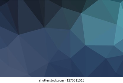 Light BLUE vector low poly cover. Elegant bright polygonal illustration with gradient. Polygonal design for your web site.